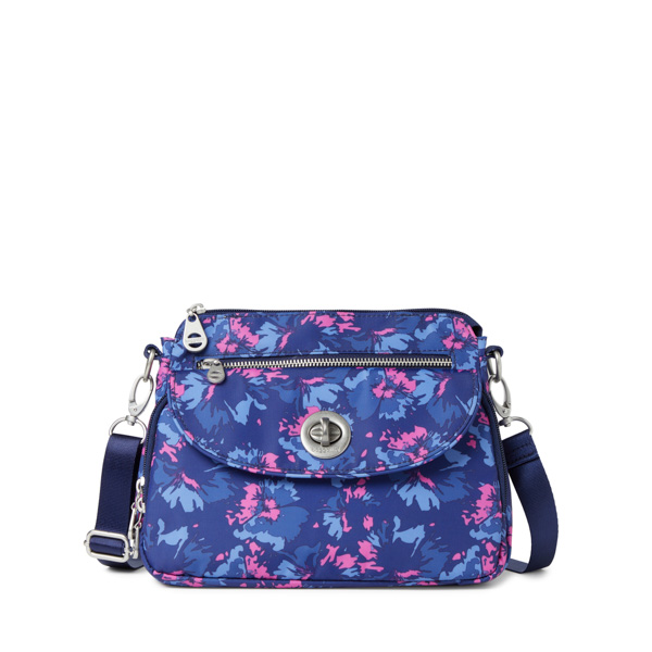 Baggallini Calais Crossbody Bag Navy Garden